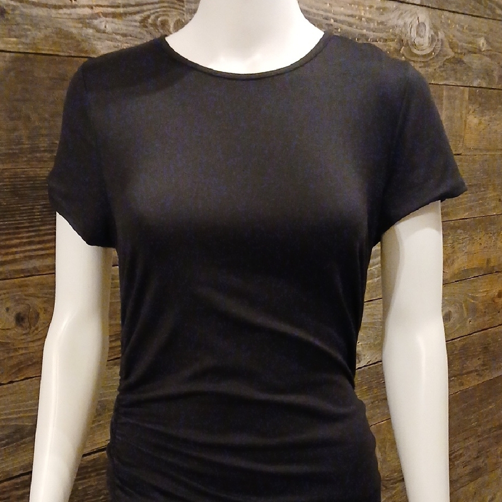 Chic Black Midi Dress - Picture 3 of 7